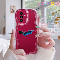 Jlingji เคสปลอกสำหรับ Samsung กาแลคซี A13 A13 5G เคส A14 A04s แฟชั่นลายค้างคาวเคสมือถือกันกระแทกแบบใสนิ่มโปร่งใสลายกล้องถ่ายรูปเก๋ไก๋เคสป้องกันซิลิกาเจล