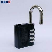 【YF】 Axk 4 Dial Digit Password Lock Combination Suitcase Luggage Metal Code Padlock Zinc Alloy Coded Keyed