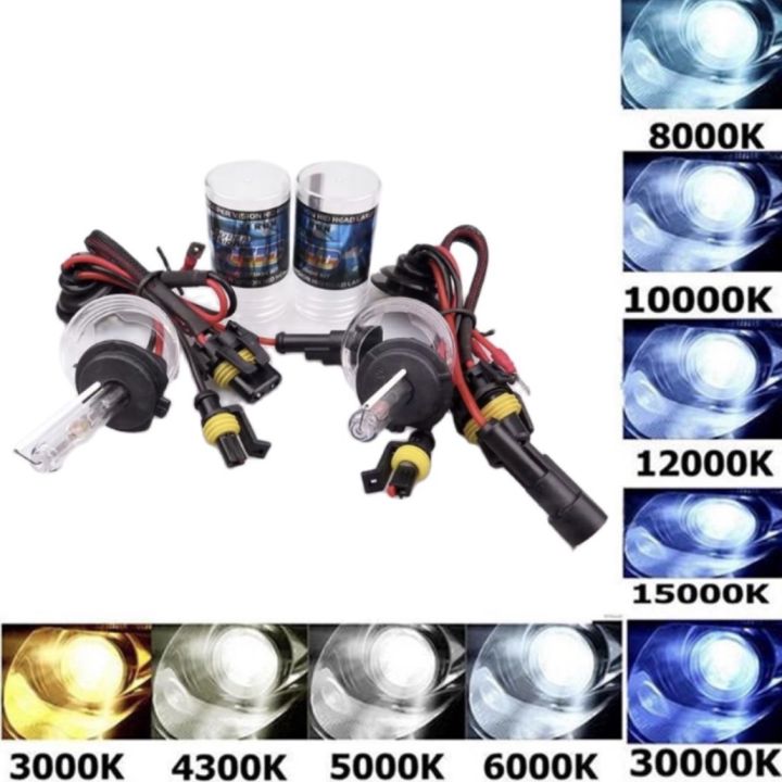 auto-style-ชุดหลอดไฟ-xenon-hid-เป็นชุด-1คู่-มีขั้วh1-h3-h7-h11-9005-9006-9012-มีค่าสี-43k-6k-8k-10k-12k-30k-ทุกยี่ห้อใช้ได้