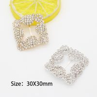 【CC】⊕✑▧  NEW 2Pcs/lot 30x30MM Slider Rhinestone Wedding fit rib and Shoe Fitting