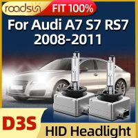 Roadsun หลอดไฟไฟหน้ารถ D3s 35W โคมซีนอน Hid 6000K เหมาะสำหรับ A7 Audi S7 Rs7 2008 2009 2010 2011