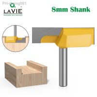 LAVIE 8mm Shank Cleaning Bottom Router Bits 2-1/4 Cutting Diameter for Surface Planing Router Bit Woodworking Milling cutter