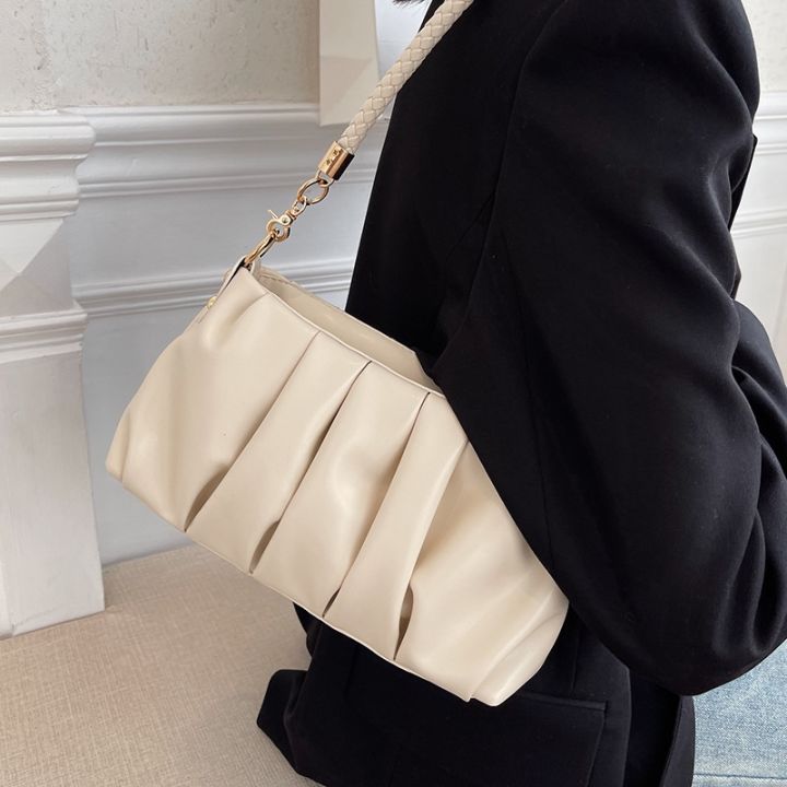 small-bag-female-2022-new-tide-fashion-sense-of-texture-joker-fold-one-shoulder-armpit-little-bread