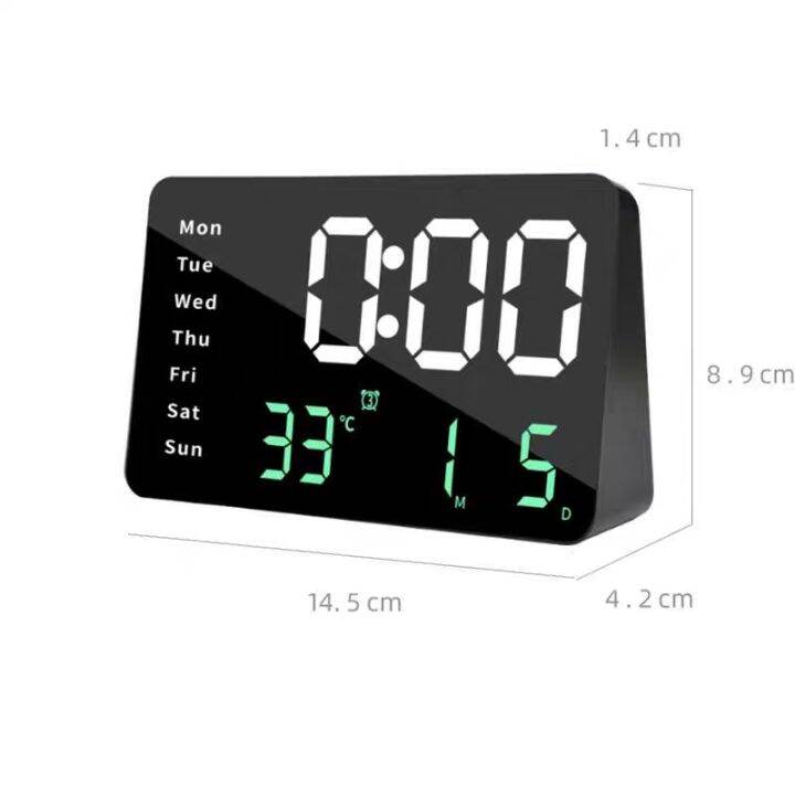 LED Ultra Thin Mirror Alarm Clock DCX-670 | Lazada PH