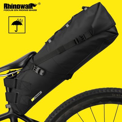 กระเป๋าจักรยาน Rhinowalk กันน้ำจักรยานเสือหมอบถุงอานเอ็มทีบีจักรยานความจุมาก2.5L-13L หางพับได้แบบกระเป๋าสำหรับปั่นจักรยานลำต้นกระเป๋าสะพายหลัง