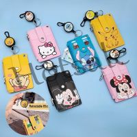 【hot sale】 ✎ B11 Cartoon Student Card Package Multi-function Telescopic Card Holder Coin Purse Cartoon ID Badge Card With Retractable Lanyard Sling