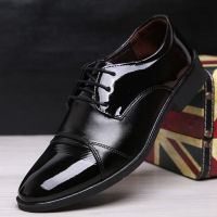 Dress Formal Oxfords Leather shoes รองเท้าผู้ชาย รองเท้าหนัง รุ่น (ดำ) รองเท้าแฟชั่น รองเท้าแฟชั่นเกาหลี รองเท้าหนัง LTH398-8