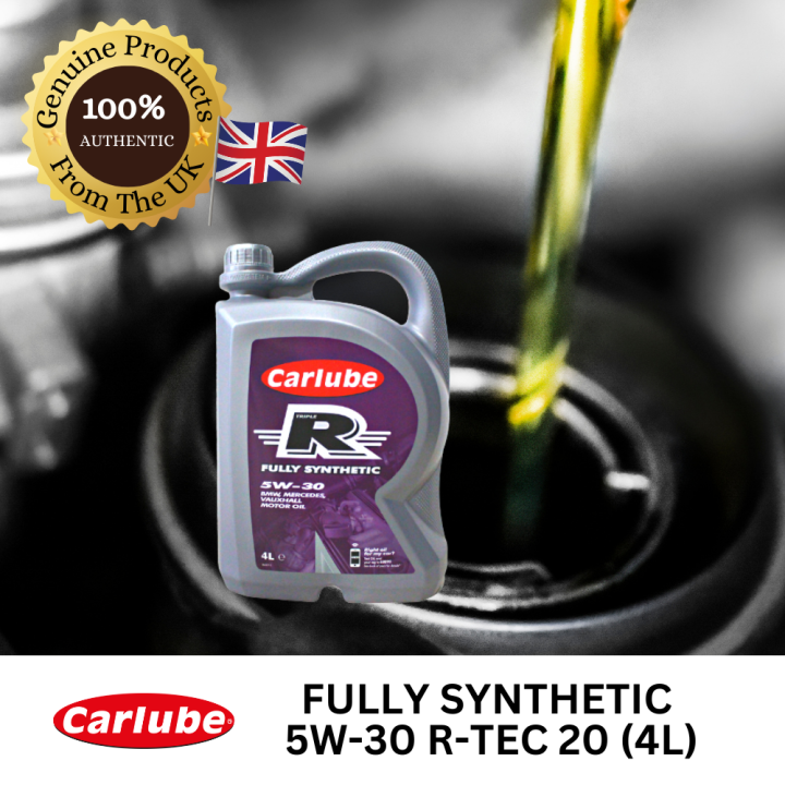 Carlube TRIPLE R fully synthetic engine oil 5W30 RTEC 20 (4L) Lazada