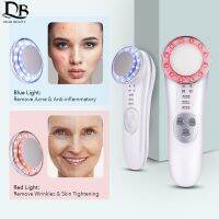 7 In 1 LED Facial Massager Ultrasonic Photon Skin Lifting Wrinkle Remover Anti Aging Tighten Beauty Devices Skin Care Tool