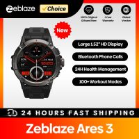 Zeblaze สมาร์ทวอทช์ [เวิลด์พรีเมียร์] Zeblares 3สมาร์ทวอท์ชใหญ่1.52 IPS แสดงการโทรด้วยเสียง100 + โหมดกีฬา24ชั่วโมงตรวจสอบสุขภาพ VernaAbig