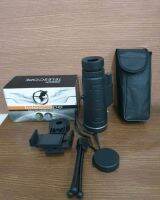 กล้องส่องทางไกลตาเดียว กล้องส่องนก Monocular 40x60 mm 1500m/9500m กำลังขยาย 40 เท่า พร้อมขาล๊อคโทรศัพท์มือถือ กำลังขยาย 40 เท่า  ขนาดเลนส์หน้า 22 mm x  เลนสไกล 40 mm มีเข็มทิศในตัว  ใช้ส่องนก เดินป่า ส่องดูระยะไกลให้กำลังขยายคมชัด ปรับได้ 40x60  ขนาด Size