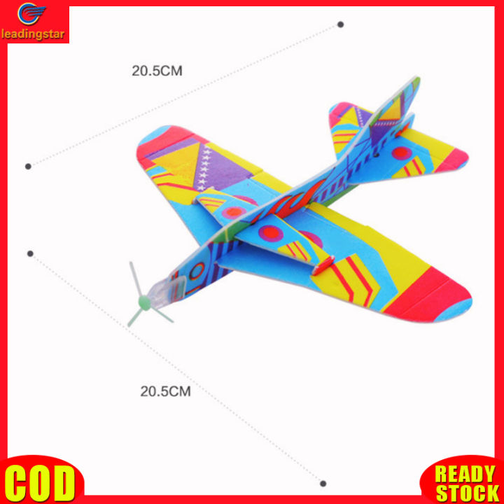 leadingstar-rc-authentic-360-degrees-fly-back-gliders-styrofoam-planes-model-assembled-developmental-toy-random-deliver