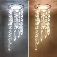 ZZOOI Modern New Suspension Hanging Crystal LED 3w Ceiling Lights decorative aisle walk indoor living room home lighting Lamps