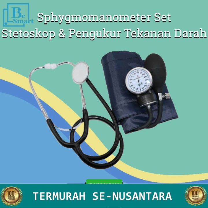 Promo Belanja Termurah 1 Paket Tensi Sphygmomanometer Stetoskop Anomed