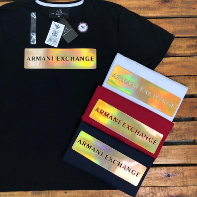 เสื้อยืดคอกลมใหม่ของ Armani ทำจากผ้าฝ้าย JJKWA78ที่เรียบง่ายและทันสมัย