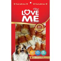 LOVEME ขนมสุนัข ทาโร่ขาวใหญ่พับครี้งพันสันใน ขนาด300/250/125กรัม