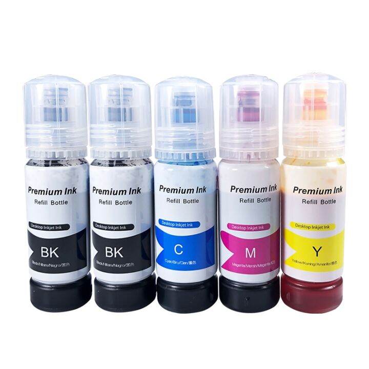 2 5 Pcs Ink For Epson L3150 For Ecotank Printer L3110 L4150 L4160 Et 2750 3750 4700 4750 2720