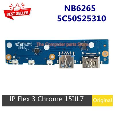 Asli UNTUK Lenovo IP Flex 3 Chrome 15IJL7 Laptop Power tombol tombol USB 3.0 HDMI Port papan NB6265 5C50S25310