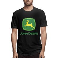 ผ้าฝ้ายแท้ขายดี เสื้อยืดคอกลม ผ้าฝ้าย พิมพ์ลาย Deere John Tractor Green Farmer Mey Ferguson Tractors สไตล์คลาสสิก ของขวั  8BUD