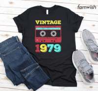 Custom Birthday T-Shirt Vintage 1979 Shirt With Cassette 40 Birthday Shirt Birthday Party Shirt Men Shirt Funny Gift 2019 Tee S-4XL-5XL-6XL