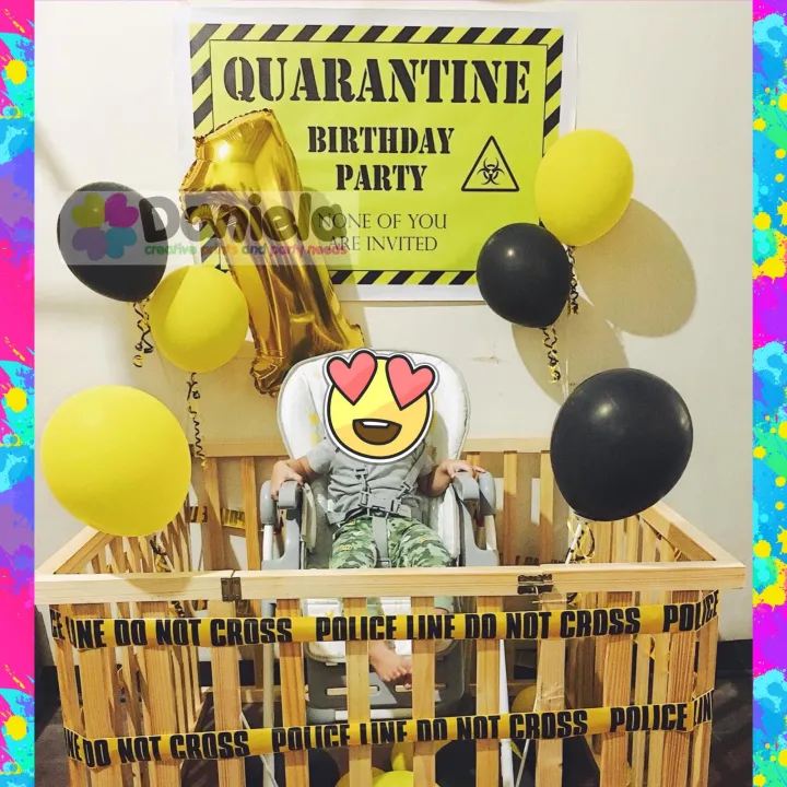 Quarantine Party Needs Quarantine theme party Decoration set with