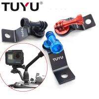 ▤☇ TUYU aluminum motorcycle rearview mirror bracket bracket Gopro Hero9 8 7 6 5 4 3millet easy SJCAM EKEN charging waterproof shell