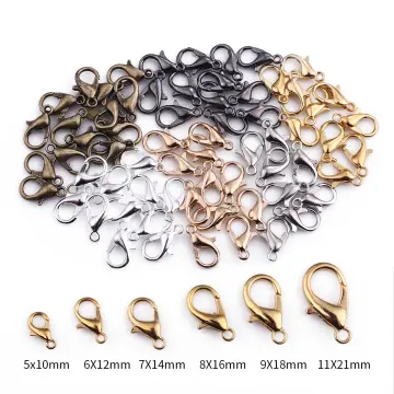 20Pcs 6mm Gold Spring Clasp With Open Jump Ring Jewelry Findings Clasps  Hooks For Necklace Bracelet Connectors Jewelry Making