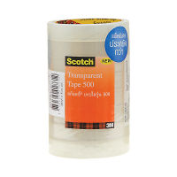 สก๊อตช์ เทปใส#500 แกน 3 นิ้ว แพ็ค 8 ม้วน/Scotch tape clear # 500, core 3 inches, pack of 8 rolls