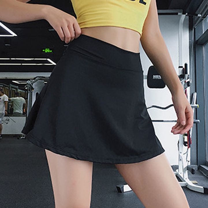 womens-sports-short-skirt-pleated-yoga-breathable-anti-exposure-skirt-gym-sportswear