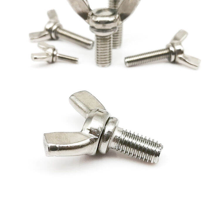 5-10pcs-304-stainless-steel-thumb-wing-hand-bolt-screw-m3-m4-m5-m6-6-hand-tighten-screws-butterfly-bolt-wing-thumb-screw