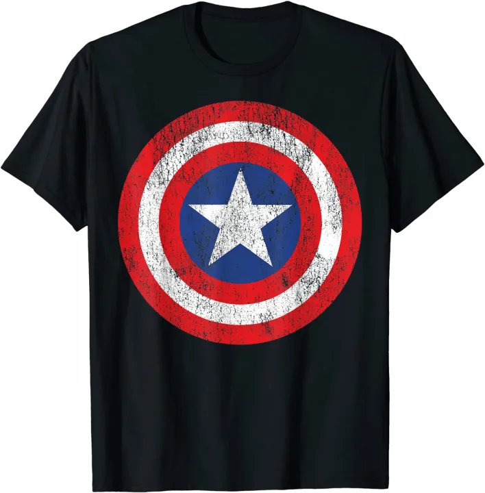 Marvel Captain America Shield Logo T-shirt for Men and Women Adults Tee ...