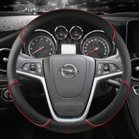 【YF】 PU Leather Car Steering Wheel Cover For Opel Mokka 2013-2016 Insignia 2009-2013 Astra J 2010-2015 Meriva Auto Accessories