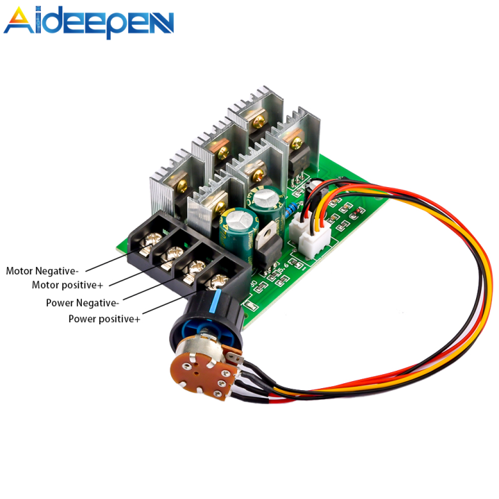 Aideepen PWM DC9-55V DC Motor Pump Speed Controller Driver 40A 2000W ...