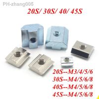 M3 M4 M5 M6 Slide Square Nuts T Hammer Head Sliding Nut for 2020 3030 4040 4545 Aluminum Profile Fastener