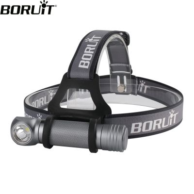 【CW】 BORUiT 1000LM Headlamp 3-Mode Flashlight Use 18650 Battery Torch Camping Hunting Powerful Headlight