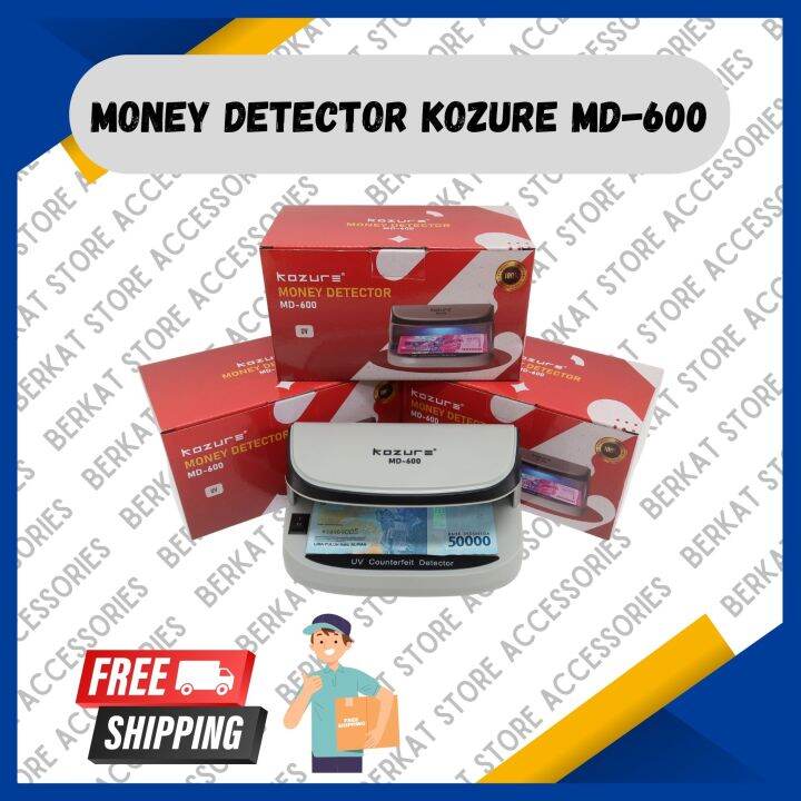 Money Detector Kozure MD-600 Lampu UV Deteksi Uang Palsu Kozure MD600 ...