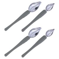 4pcs Culinary Drawing Decorating Spoon Plate Dish Sauce Painting Pencil Chocolate Pencil Tool Culinary Spoon Drawing Spoon Set