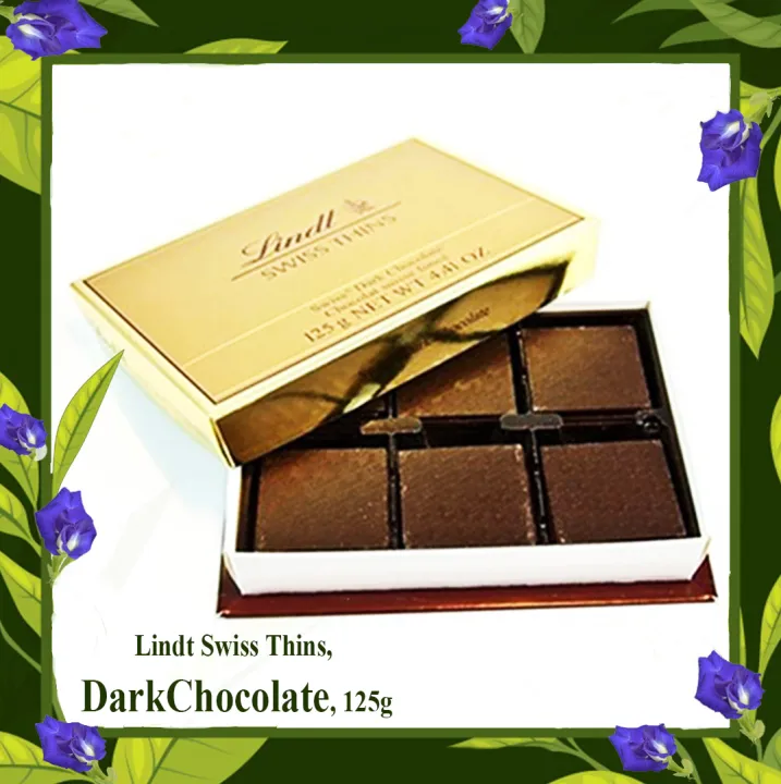 Lindt Swiss Thins Dark chocolate 125g Lazada PH