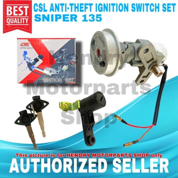 ♤CSL Antitheft Ignition Switch Seat Lock Set for YAMAHA SNIPER135 MX