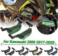 Allotmark CNC Aluminum Carbon Motorcycle Engine Cover Crash Pads Frame Slider Protector Stator Guard For Kawasaki Z900 2017 2018 2019 2020 2021 2022 2023