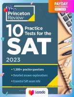 (มาใหม่) หนังสืออังกฤษ 10 Practice Tests for the SAT, 2023 : Extra Prep to Help Achieve an Excellent Score [Paperback]