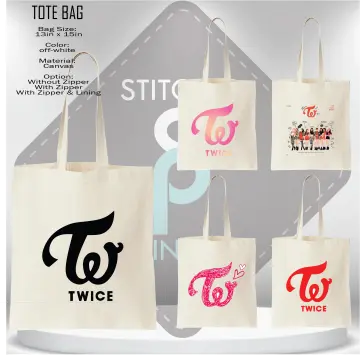 Kpop Twice merch Canvas Shoulder Bag, Hobo Bag Crossbody Handbag Casual Tote