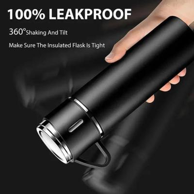 500ML Vacuum Thermos Bottle Set Keep Hot And Cold Stainless Lid With Steel 3 Double-Layer Water Cup E2K1