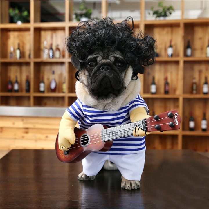 สินค้าขายดี-funny-pet-guitar-clothes-dog-guitarist-dressing-costume-pet-guitar-dress