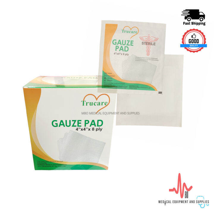 Trucare Sterile Gauze Pad 4x4 Lazada PH