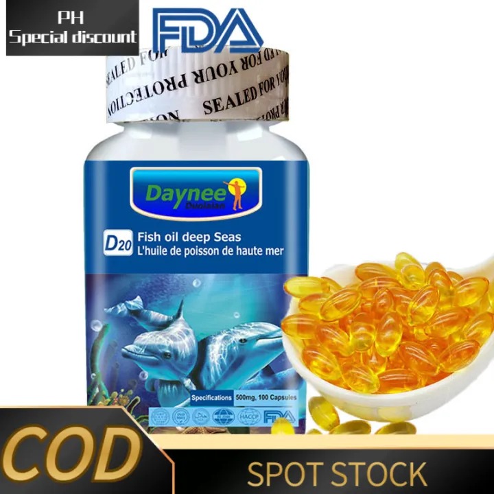 Daynee Deep Sea Salmon Fish oil High with Omega 3 + DHA EPA Vitamin A