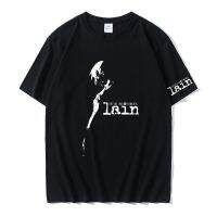 Fashion Japan Anime Serial Experiments Lain T-Shirt Manga Iwakura Tee Shirt Men Cartoon Graphic Short Sleeve Streetwear S-4XL-5XL-6XL