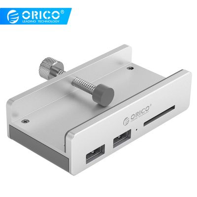 ศูนย์ USB3.0 ORICO มีเครื่องอ่านการ์ดสำหรับการ์ด SD ดีไซน์แบบคลิปอะลูมินัมอัลลอย3ตัวแยกพอร์ตฮับฮับสำหรับแล็ปท็อปเดสก์ท็อปแบบคลิปหนีบ