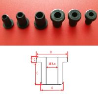 5mm-28mm Black/White Round Hollow Silicone Rubber Grommet Hole Plug Seal Ring Dust Plug Cover Cable Holder Protector