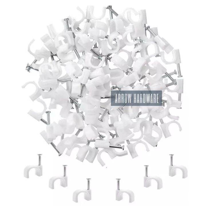 Anton Steel Nail Cable Wire Wall Hanging Screw Clips Cable Clip Lazada PH